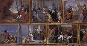 David Teniers Details of Archduke Leopold Wihelm's Galleries at Brussels oil painting